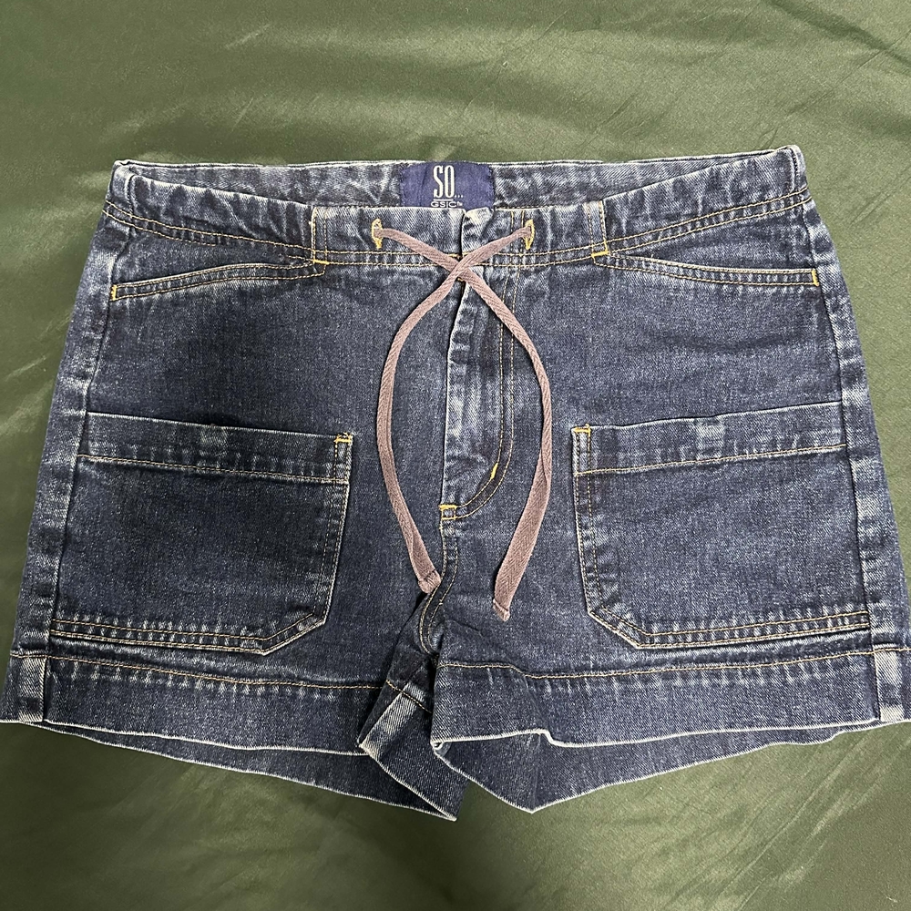 SO Women's Denim Shorts with Drawstring